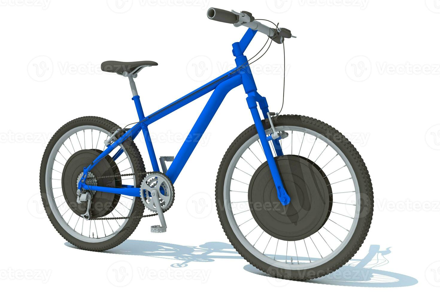 Mountain Bike 3D rendering on white background photo