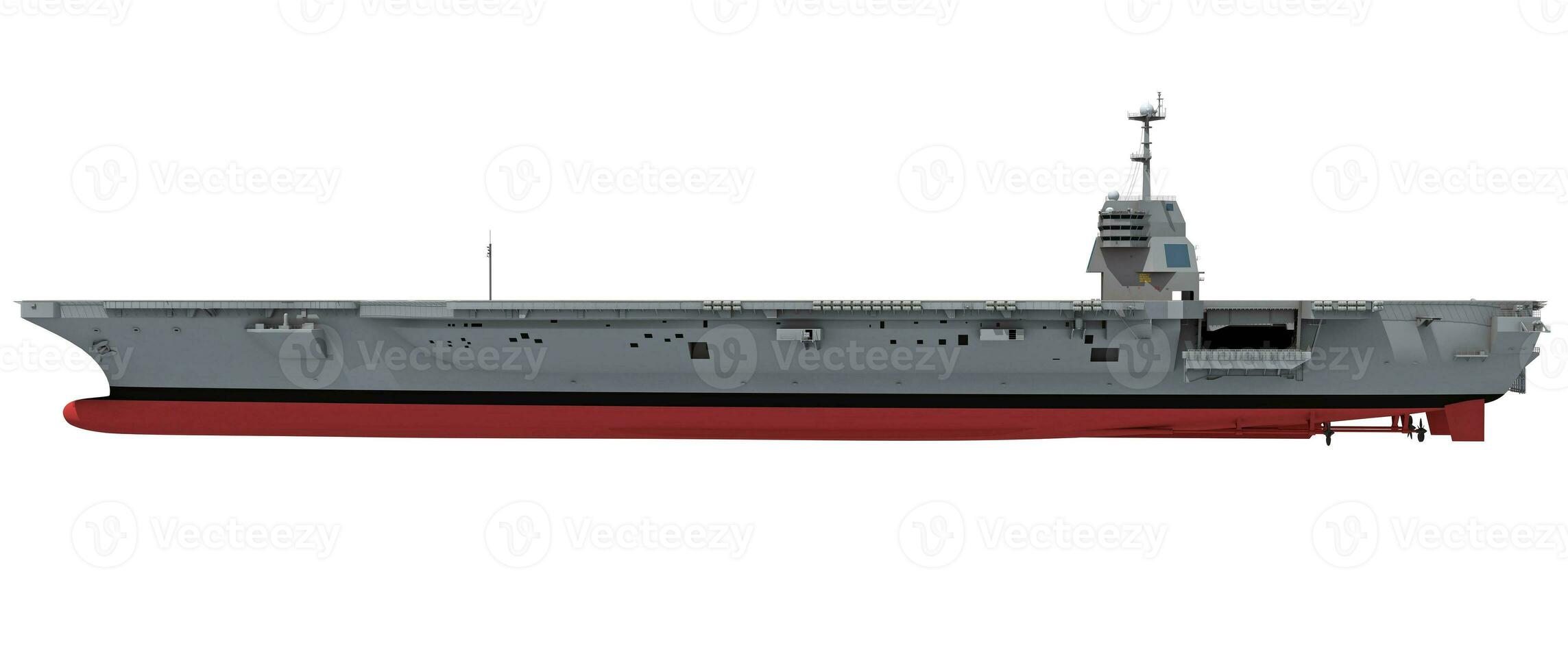 aeronave portador militar buque de guerra, Armada 3d representación Embarcacion foto