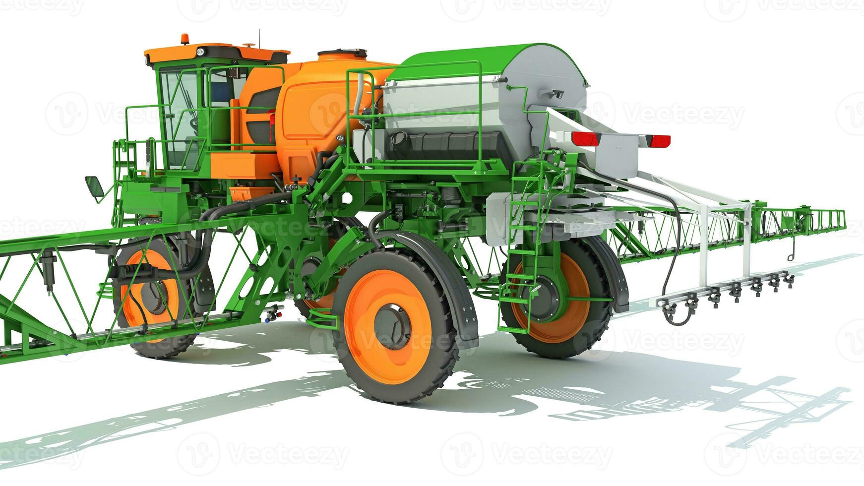 Farm Sprayer 3D rendering on white background photo