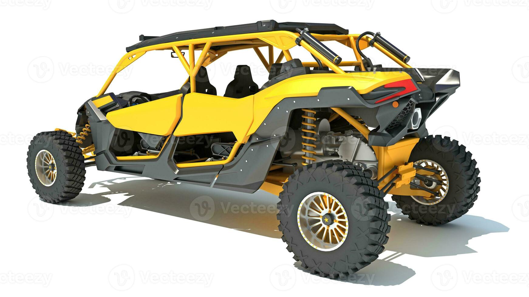 Off Road Dune Buggy 3D rendering on white background photo