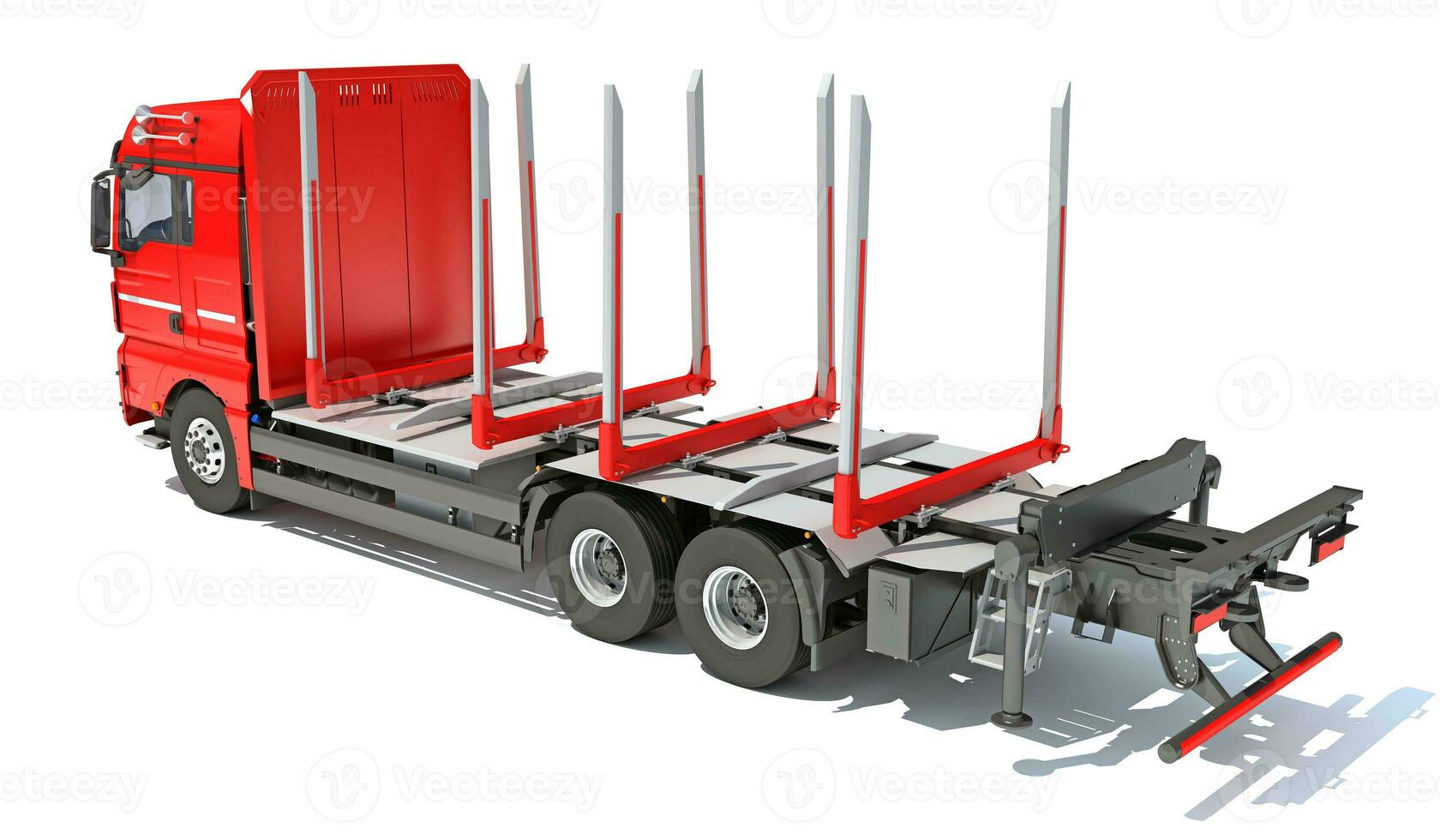 Forestry Forwarder 3D rendering on white background photo