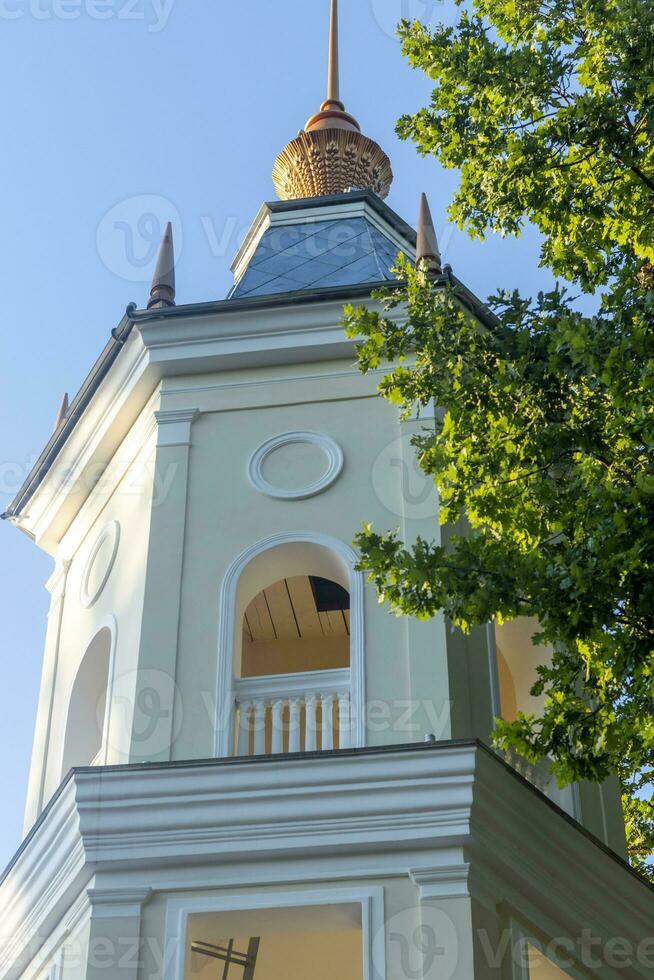 Concept shot of the old fashioned tower. Architecture photo