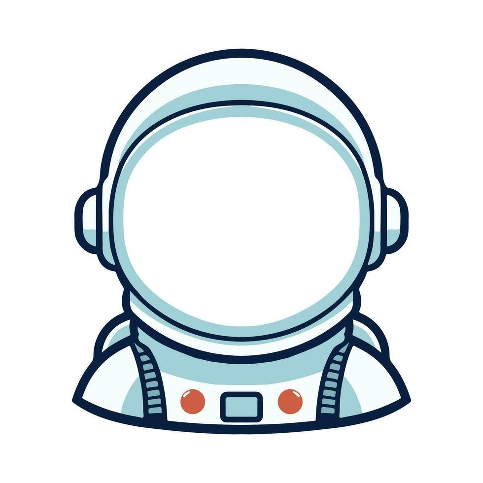 Cartoon Astronaut helmet  doodle vector