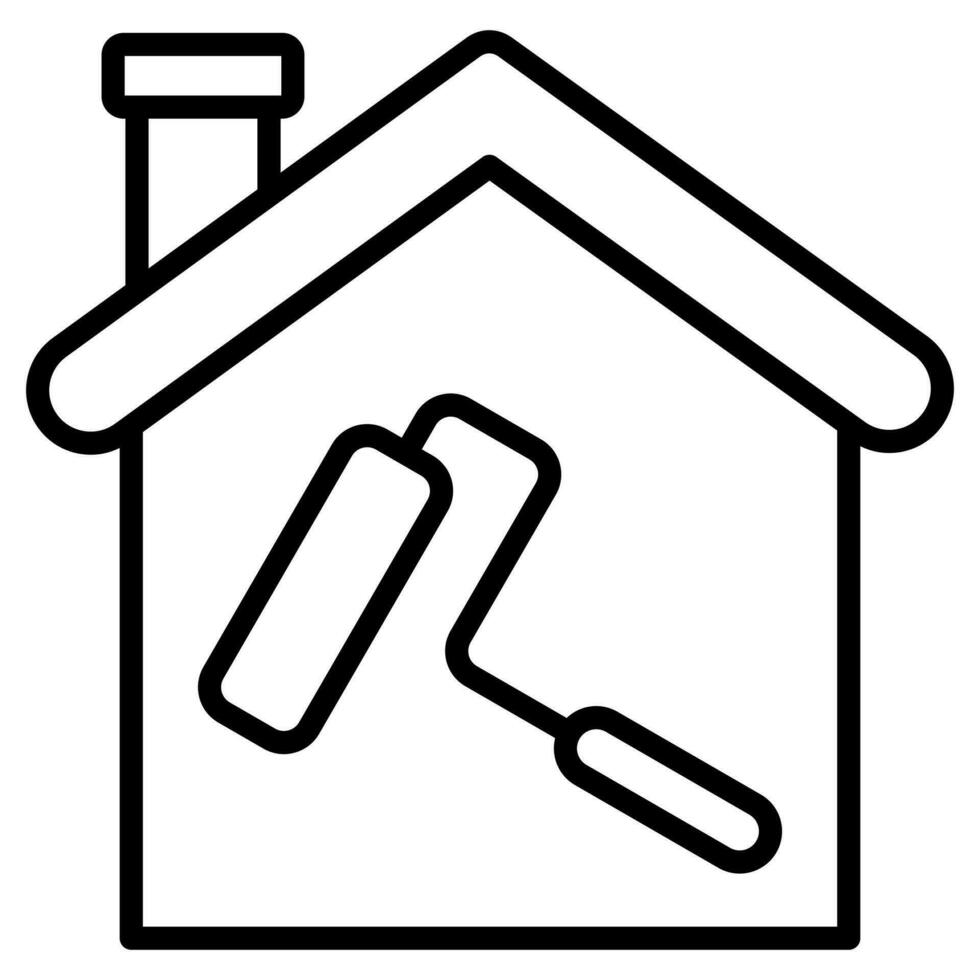 Home Renovation Ideas icon line vector illustration