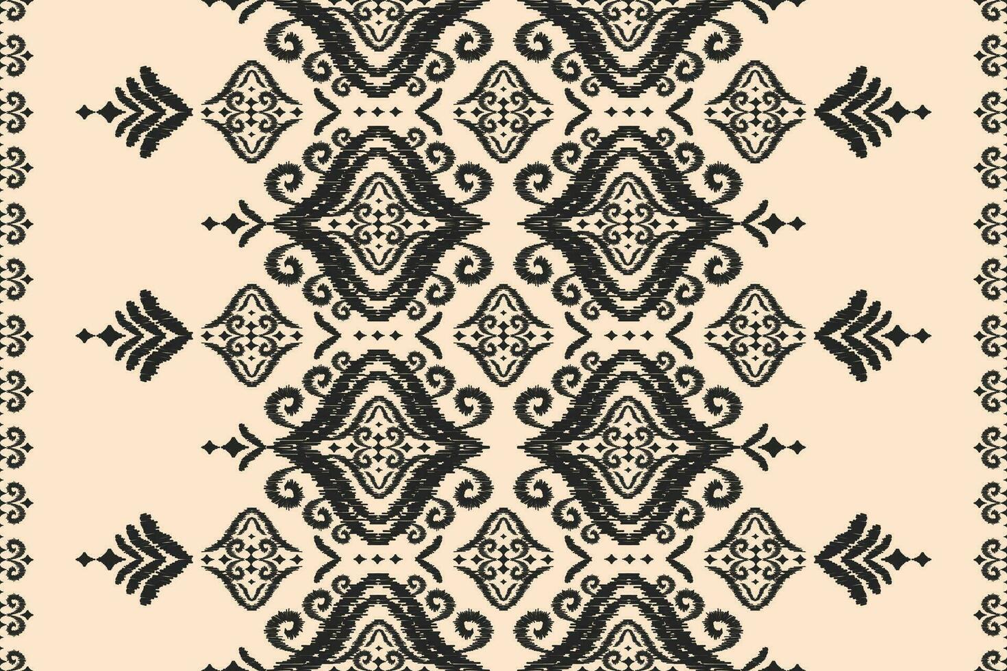 Carpet ethnic tribal pattern art. Ethnic ikat seamless pattern. American, Mexican style. vector