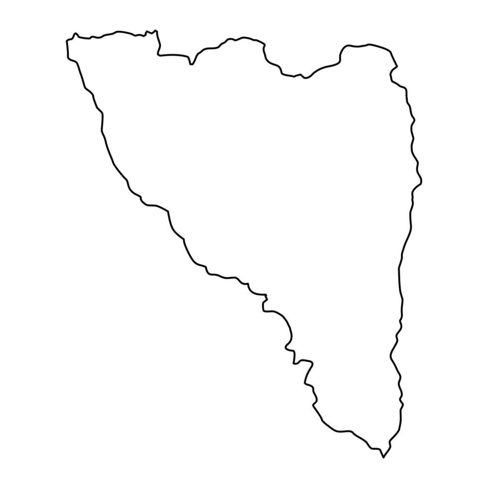 Analamanga region map, administrative division of Madagascar. Vector illustration.