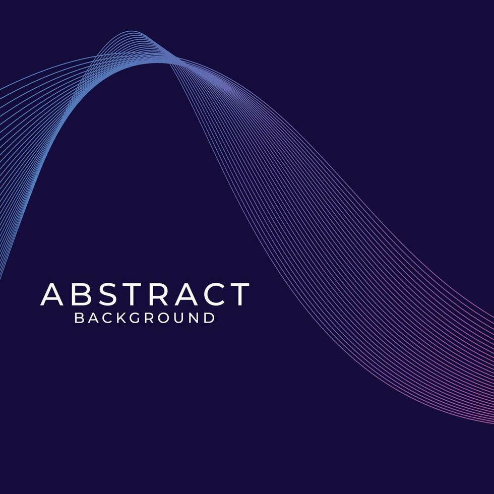 Abstract curved and wave lines background template vector