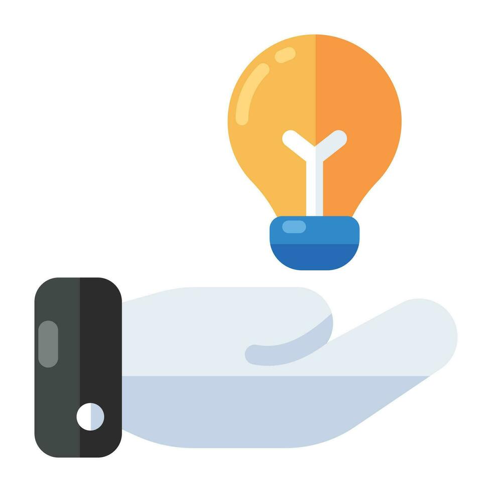 An editable design icon of idea vector