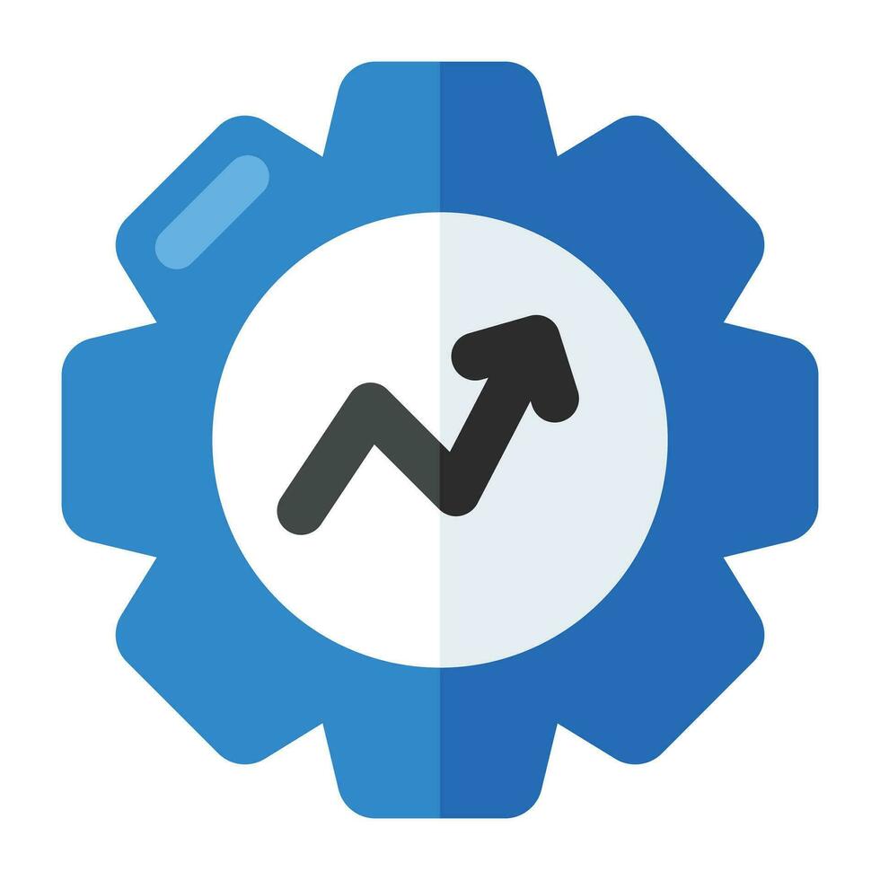 Modern design icon of analytical management vector