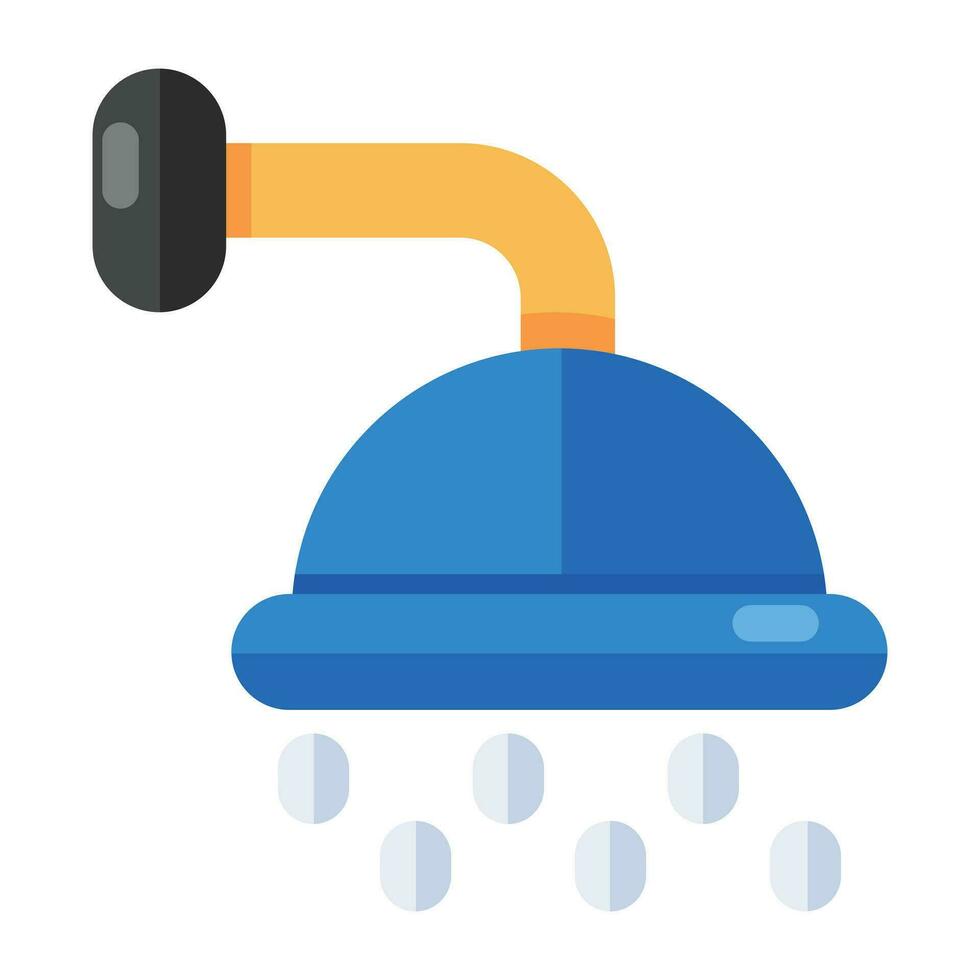 Unique design icon of shower, flat vector
