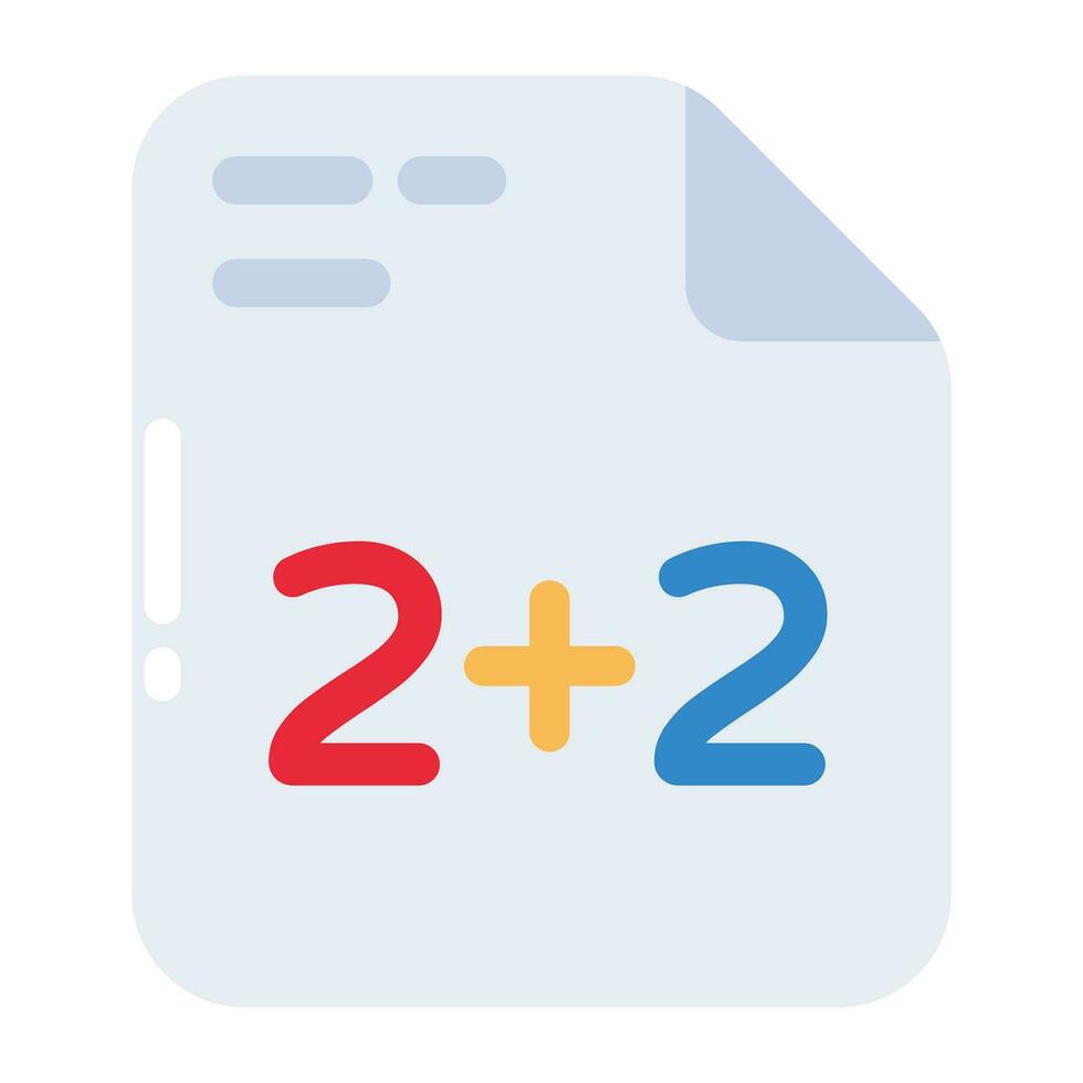 Perfect design icon of math class vector