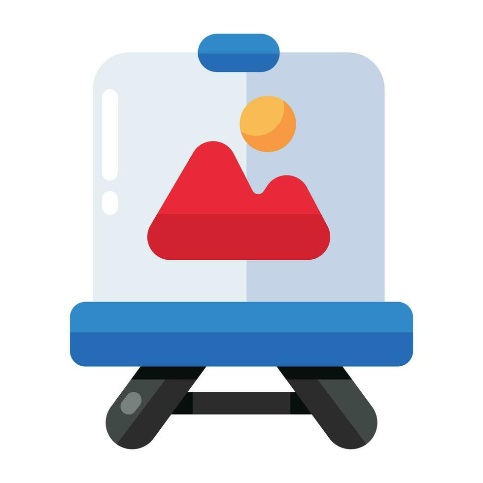 Vector design of painting, flat icon