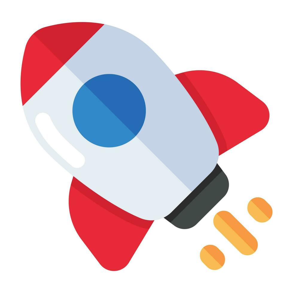 Conceptual design icon of launch vector