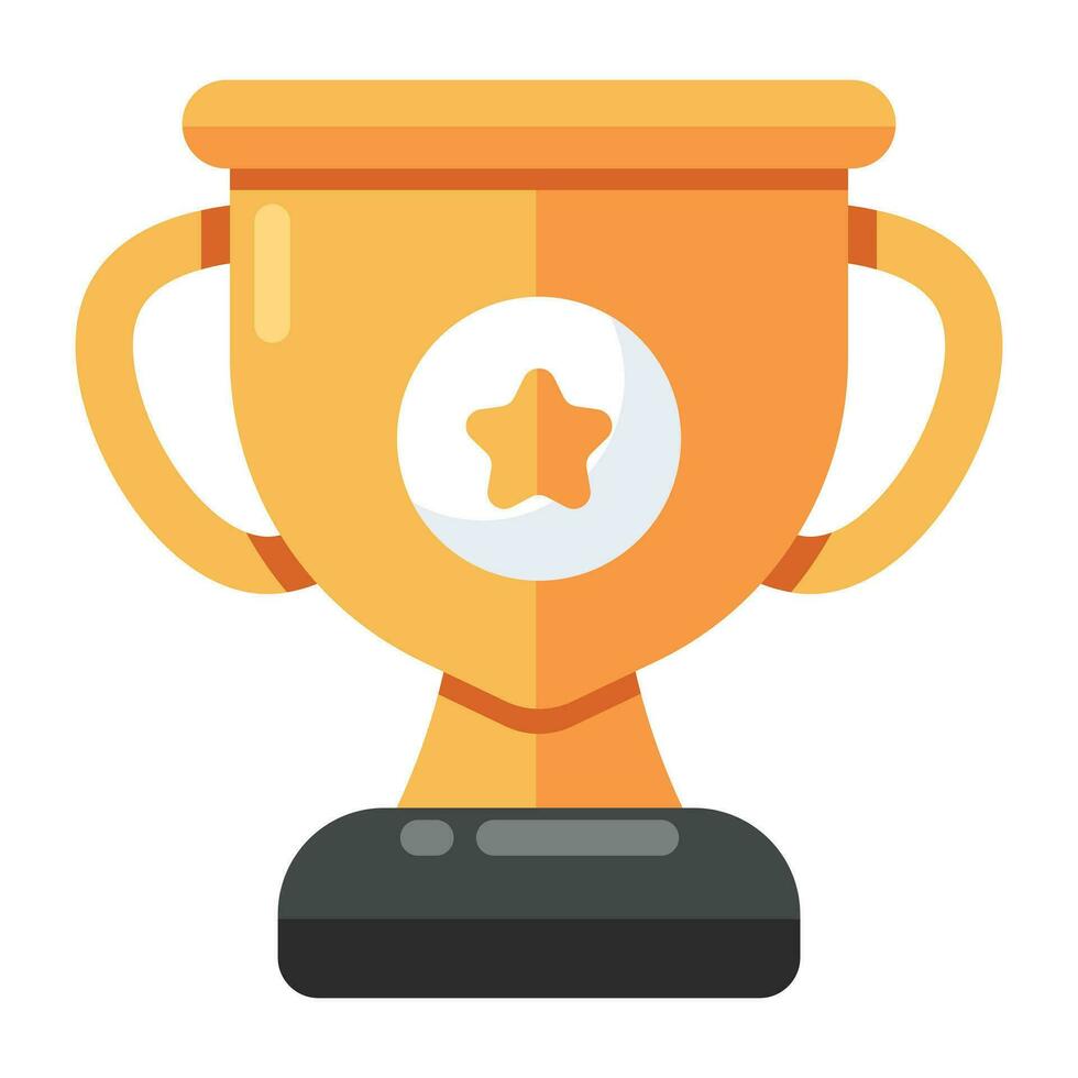 An icon design of award trophy cup vector