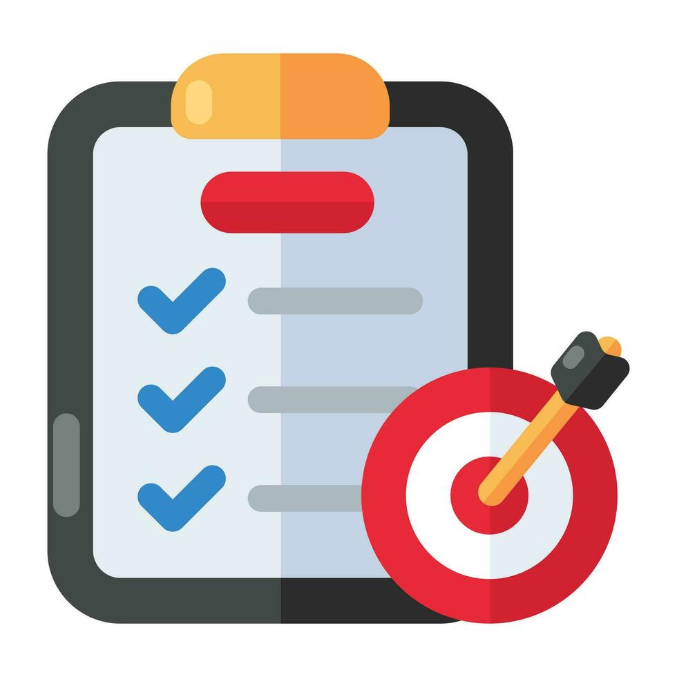 Perfect design icon of target list vector