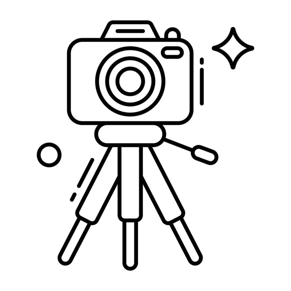 Vector design of camera, photographic equipment