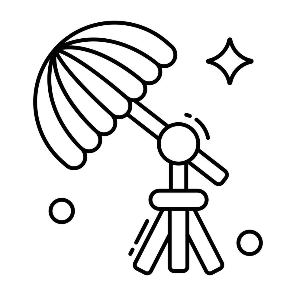 Creative design icon of light modifiers vector