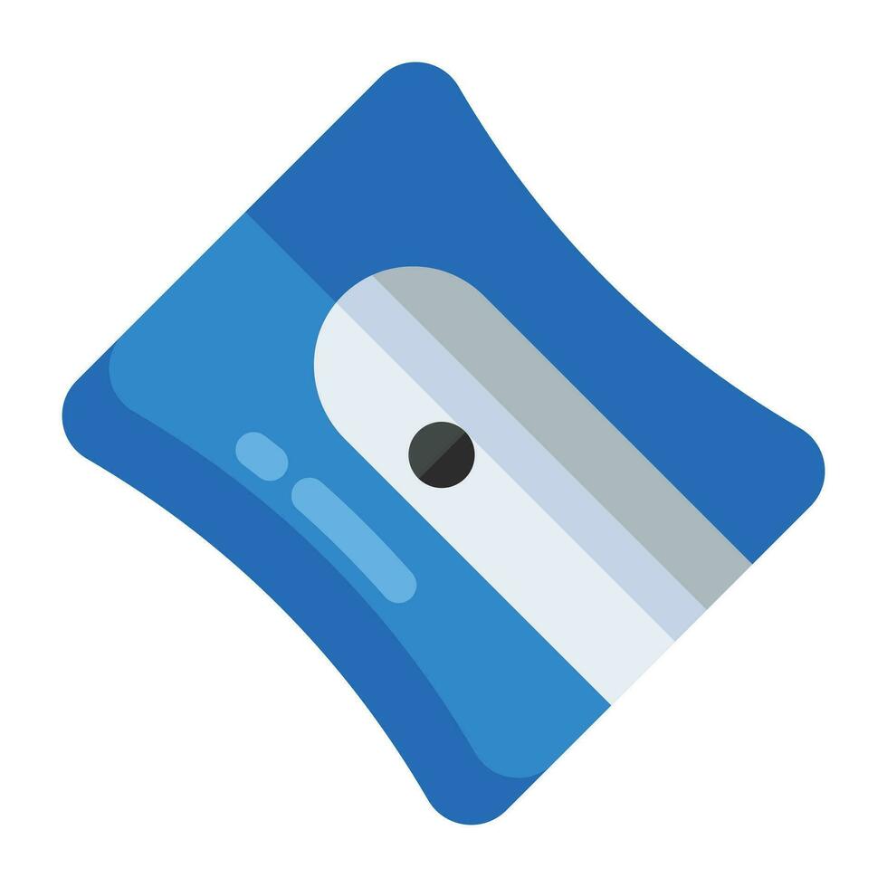 Conceptual flat design icon of sharpener vector