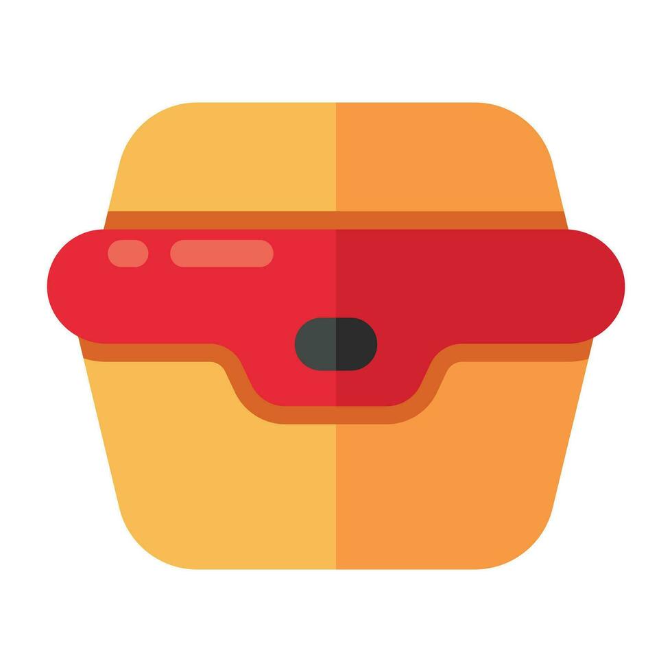 Modern design icon of lunch box vector