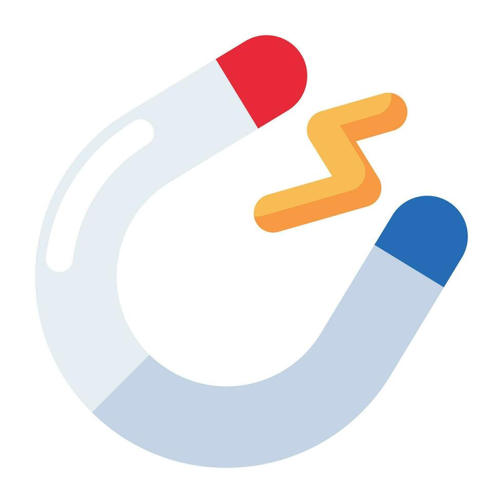 Unique design icon of magnet vector