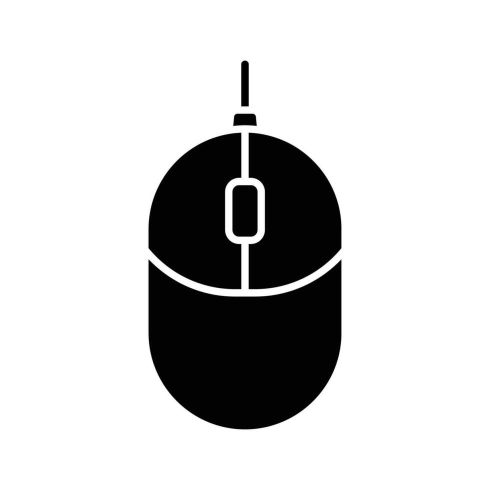 computer mouse icon vector design template simple and clean