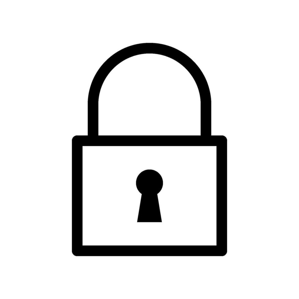 Padlock icon vector design templates