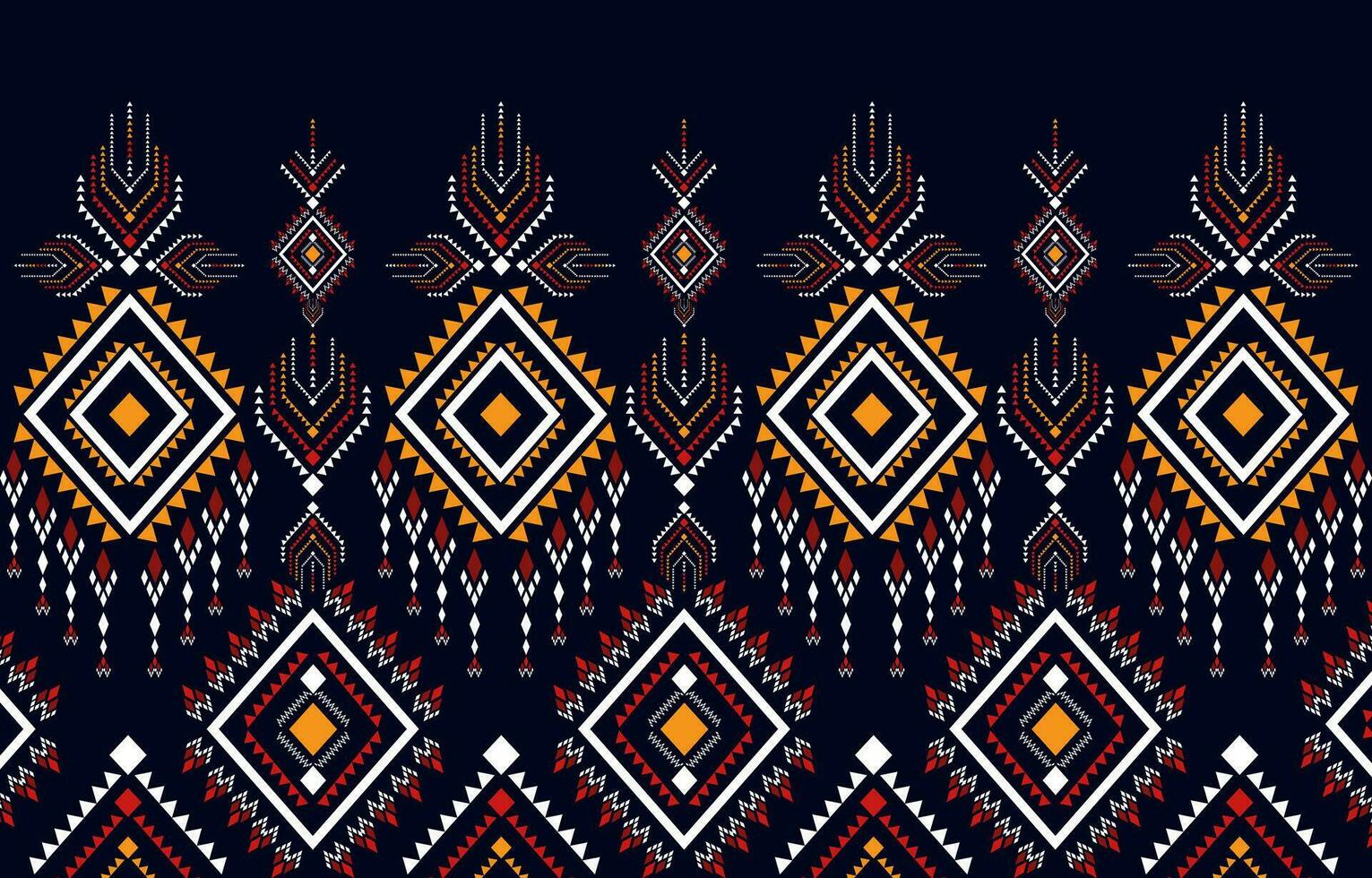 Oriental ethnic pattern traditional. Design for background,carpet,wallpaper, clothing,wrapping,fabric,Vector illustration. vector