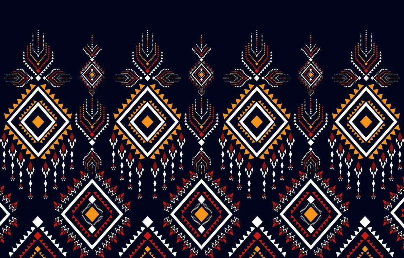 Oriental ethnic pattern traditional. Design for background,carpet,wallpaper, clothing,wrapping,fabric,Vector illustration. vector