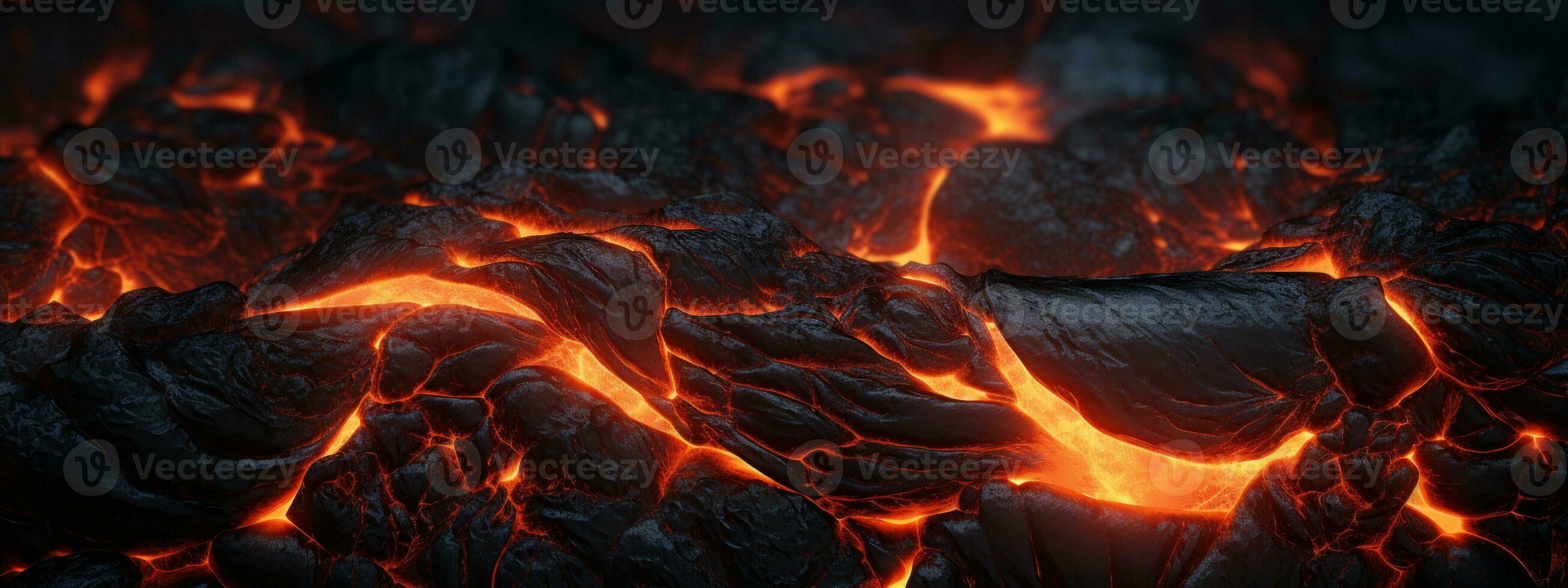 ai generado vívido lava textura en erupción. ai generativo. foto