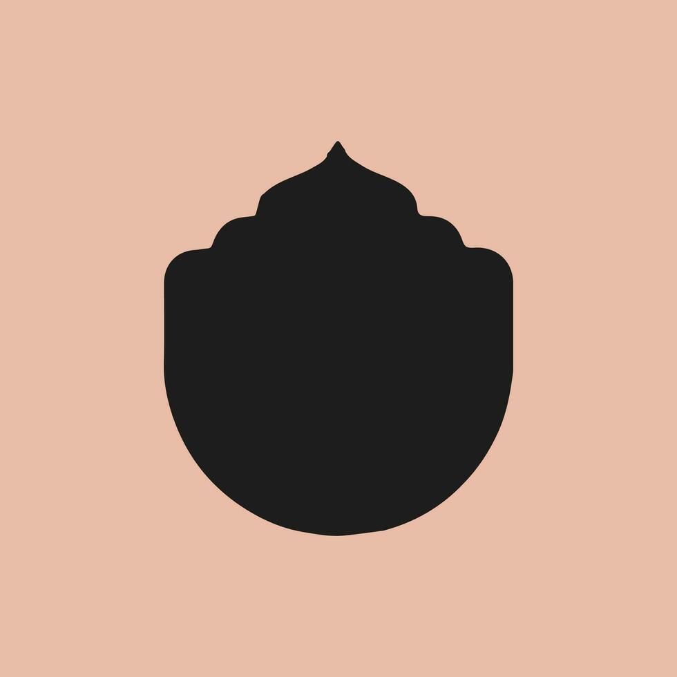 islamic frames shapes badges vector