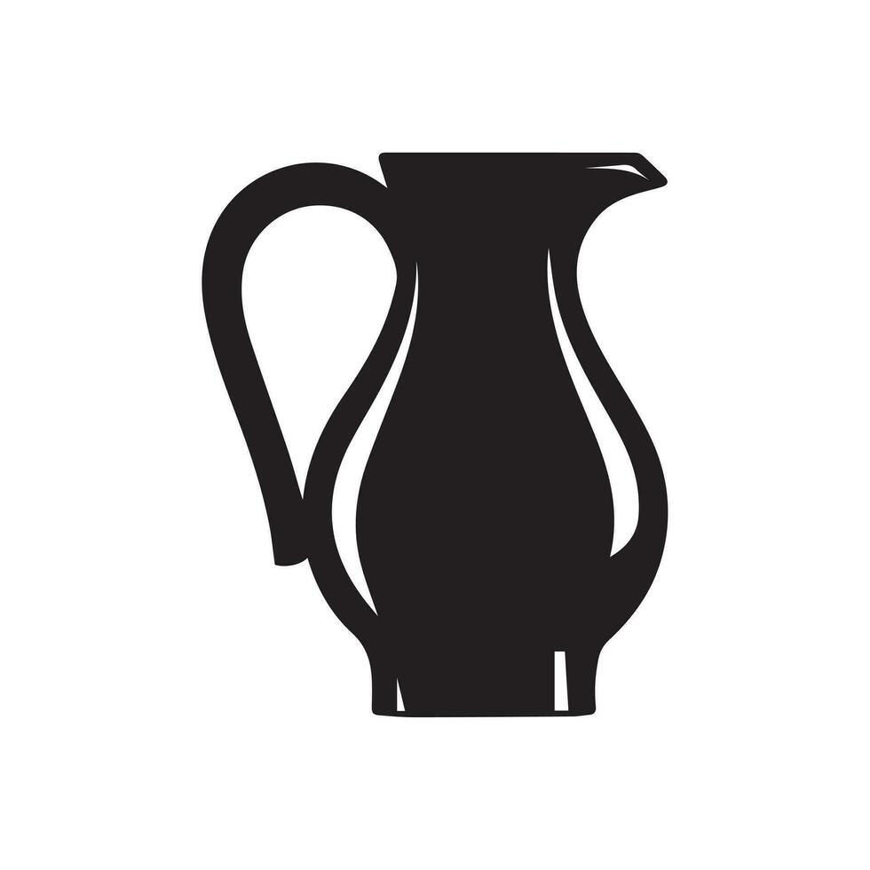 Jug icon isolated on white background. Vector illustration.