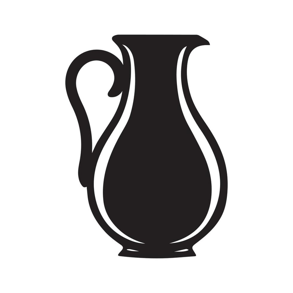 Jug icon isolated on white background. Vector illustration.