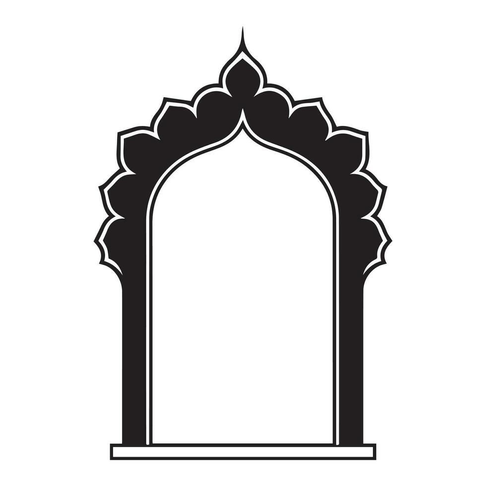 Ramadán kareem icono blanco antecedentes diseño. vector