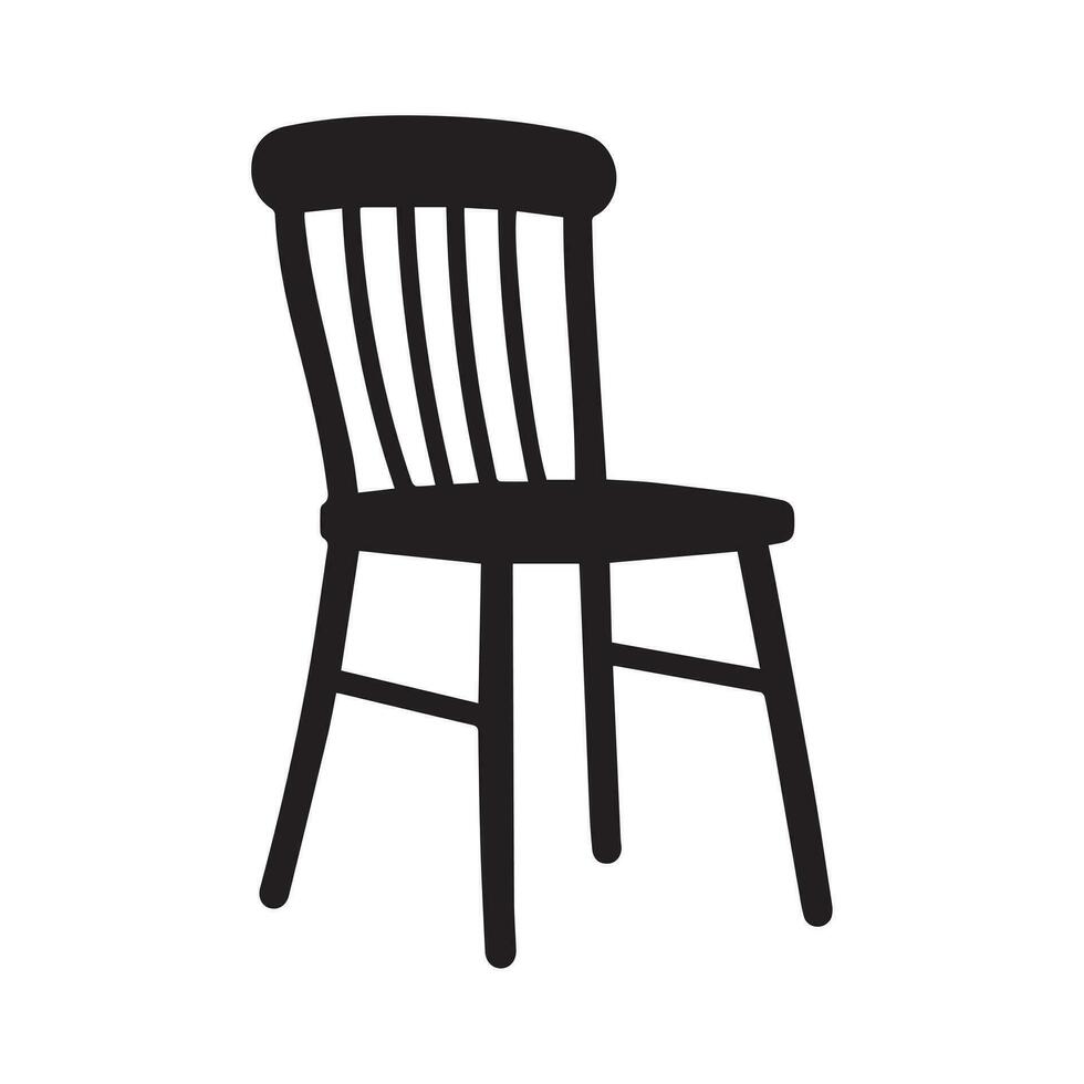 silla icono.vector ilustración.aislado en blanco antecedentes. vector