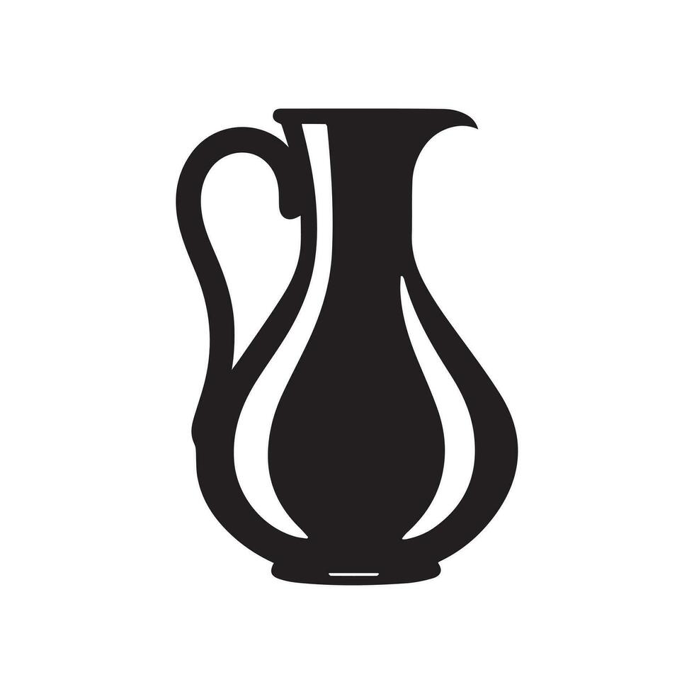 jarra icono aislado en blanco antecedentes. vector ilustración.
