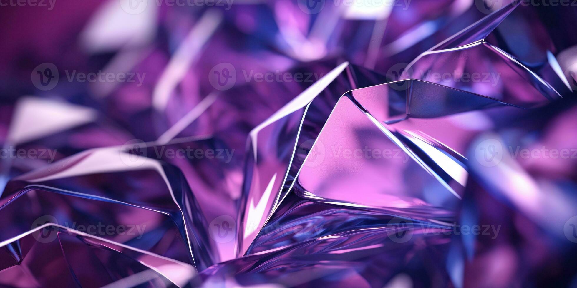 AI generated Mesmerizing close-up of a purple crystals. AI generative. photo