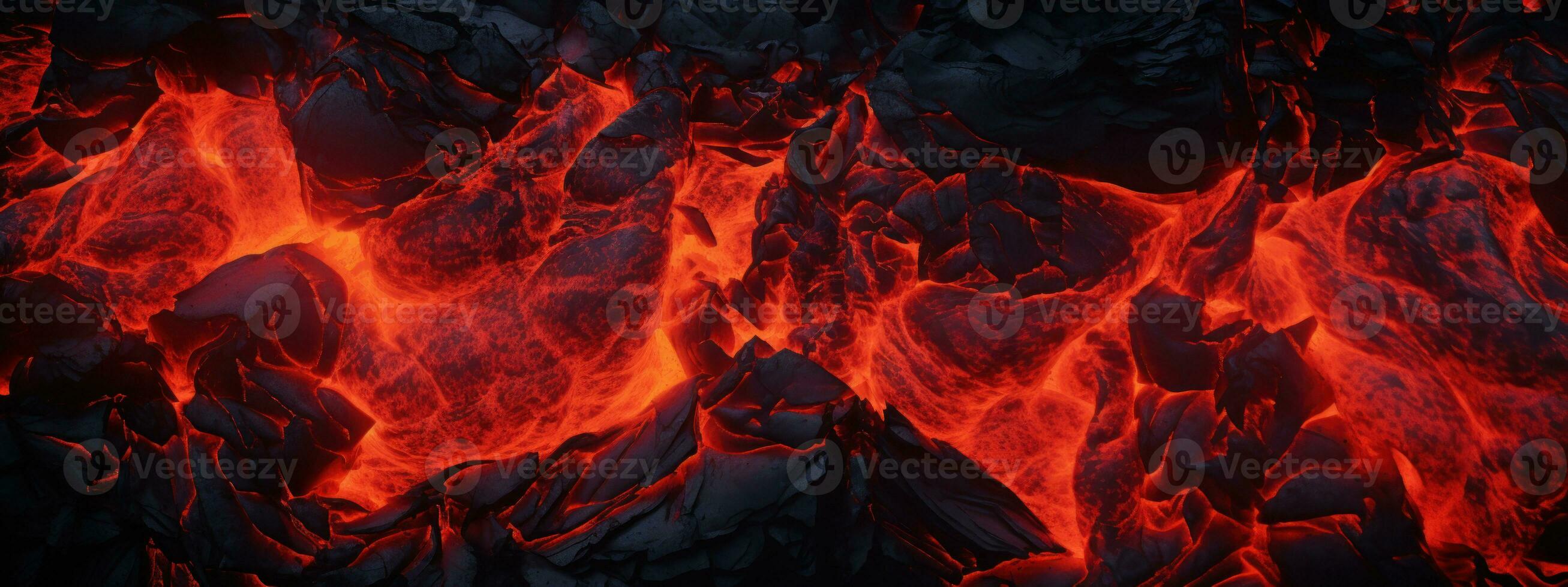 AI generated Vivid lava texture in eruption. AI generative. photo