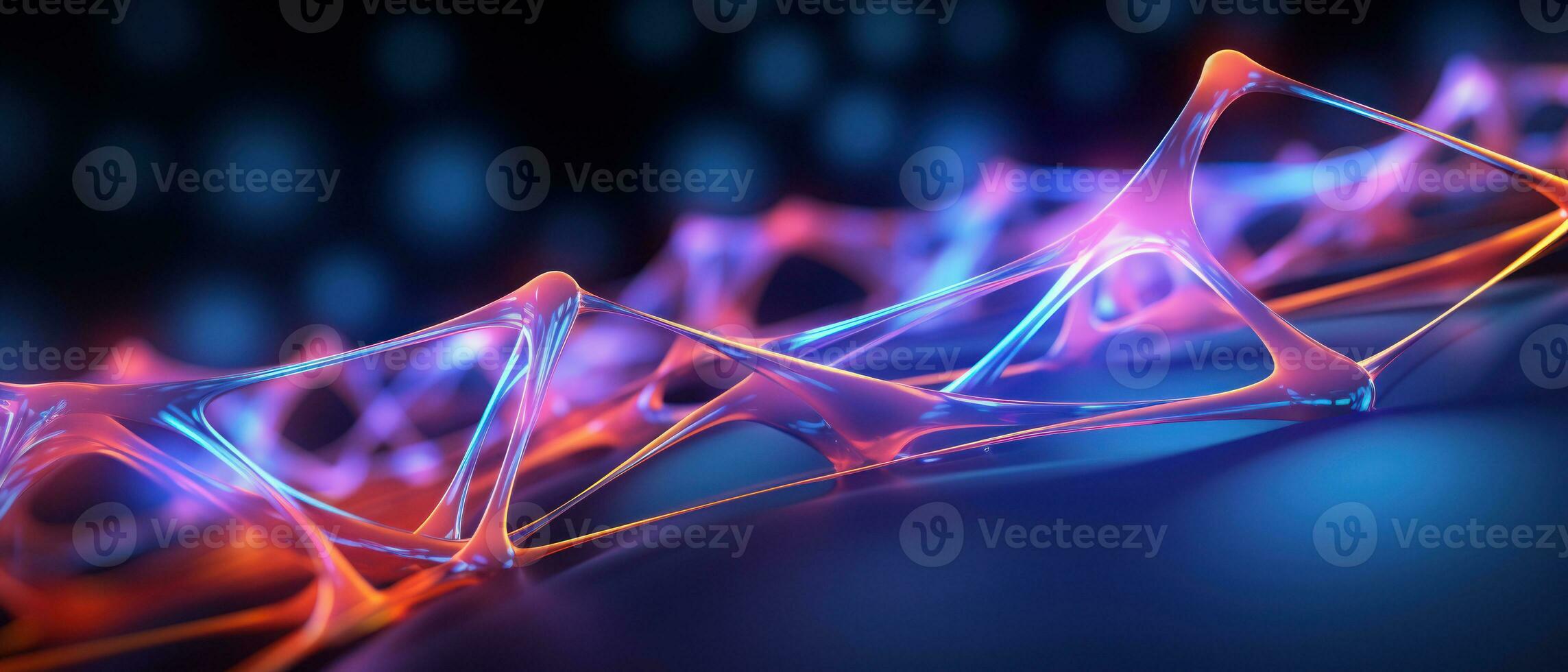 AI generated Explore the microscopic wonders of neural networks with this detailed morphism illustration. photo