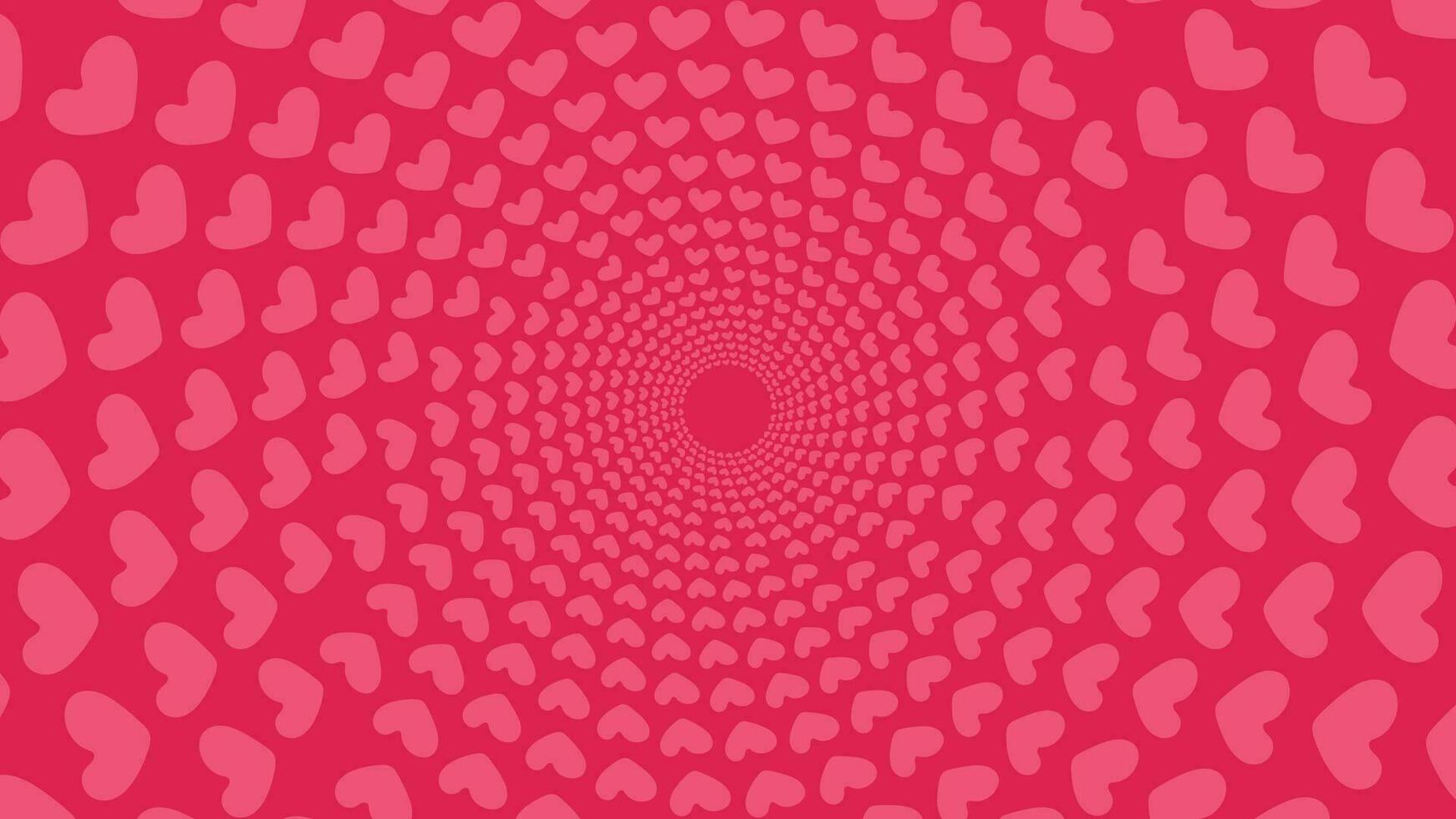 Abstract spiral valentine love background. vector