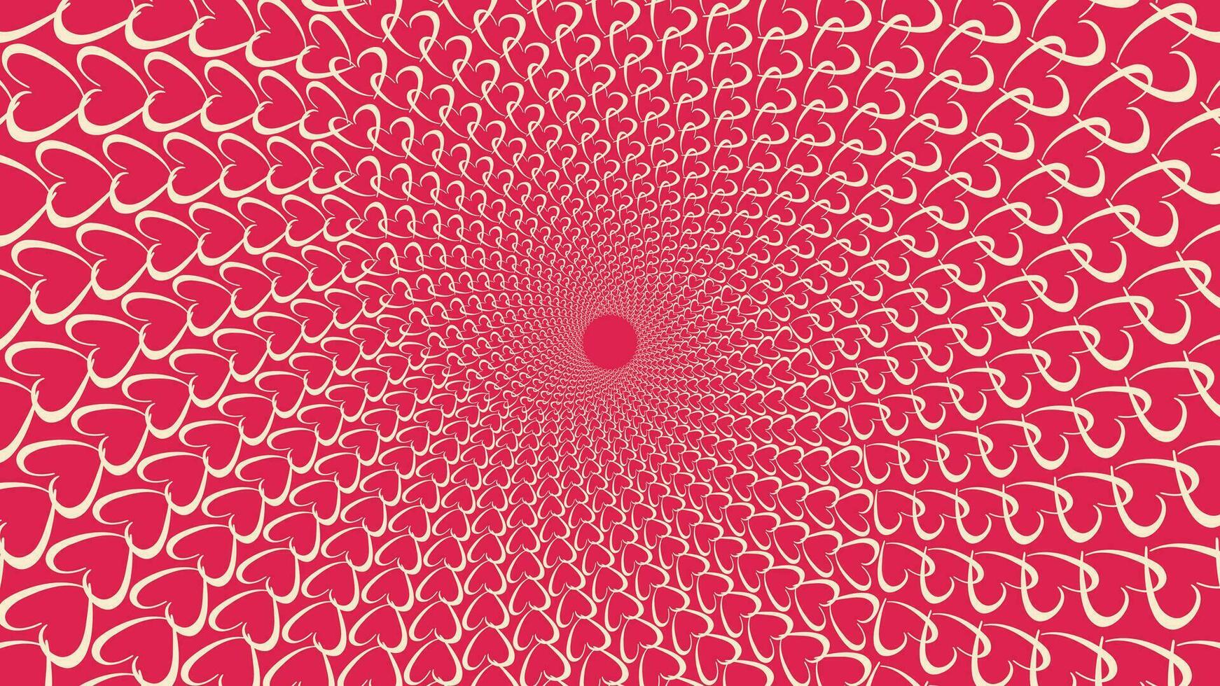 Abstract spiral valentine love background. vector
