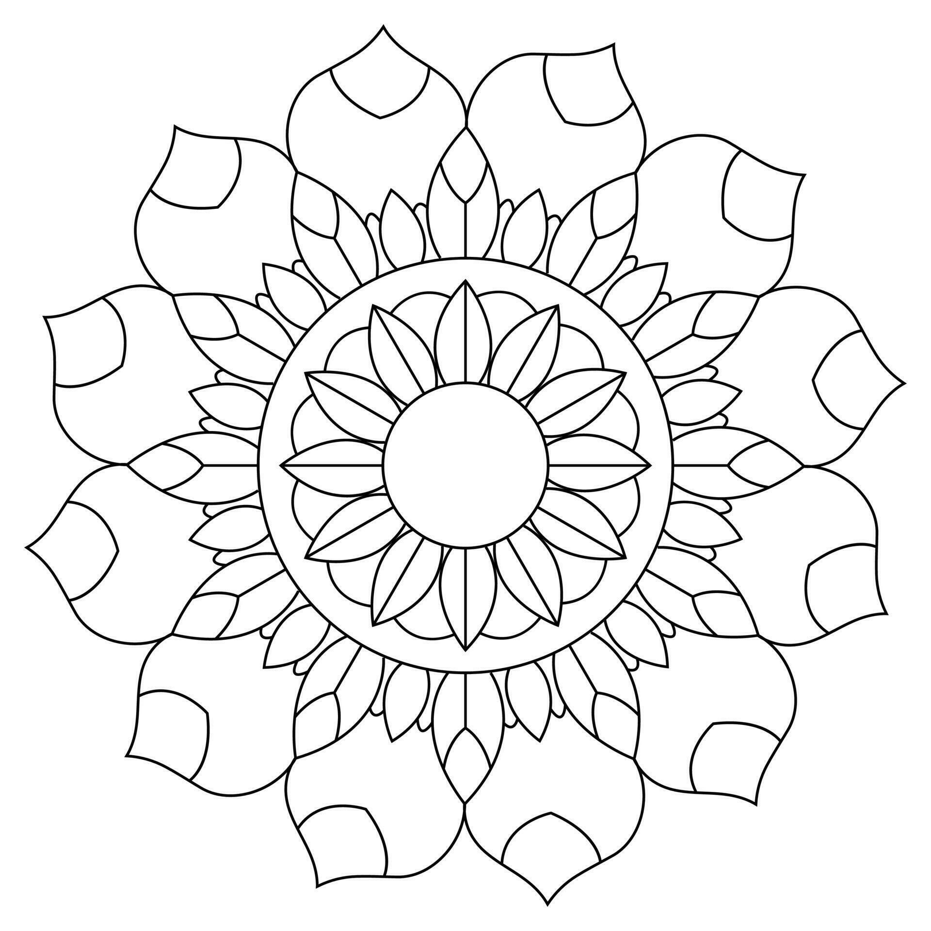 mandala coloring pages easy mandala coloring page simple mandala