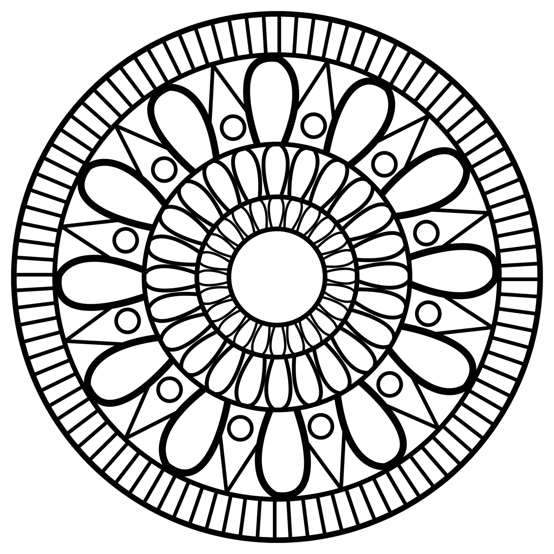 Unwind and Create with Mandala Coloring Pages Simple