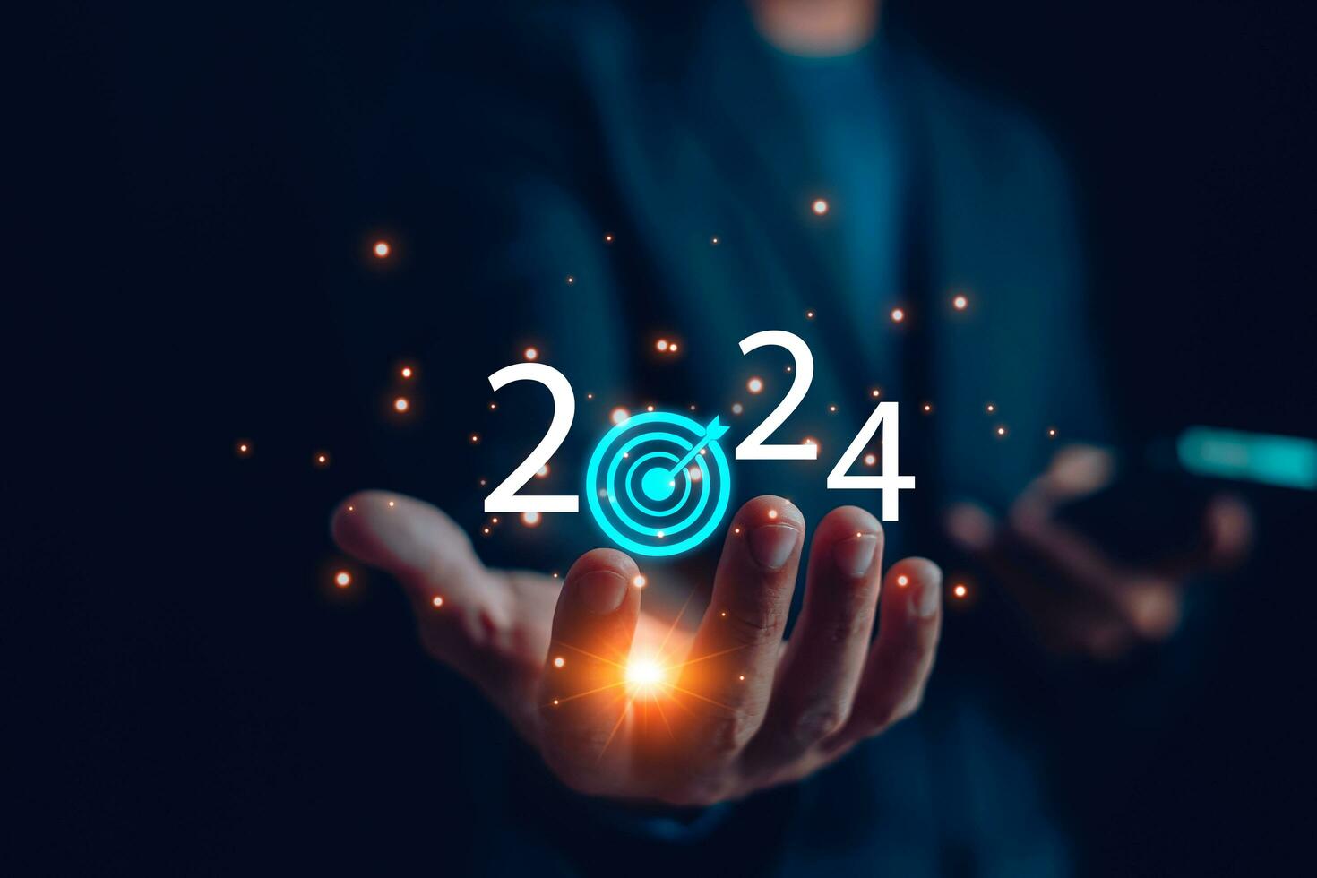 2024 nuevo año, mercado tendencias en 2024, objetivo y objetivo acción plan para éxito crecimiento, nuevo negocio comienzo arriba, creciente negocio, desafío y negocio estrategia, negocio anual plan y desarrollo. foto