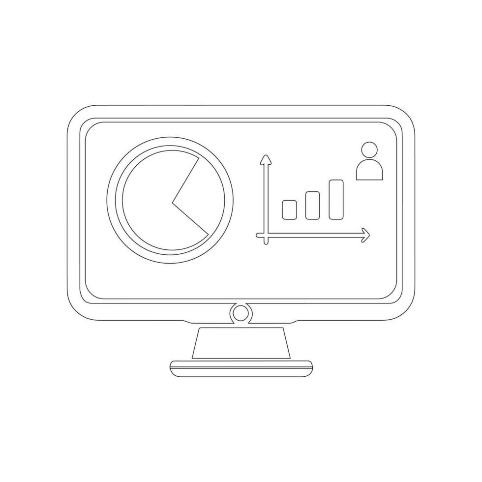 Dashboard with an admin vector icon