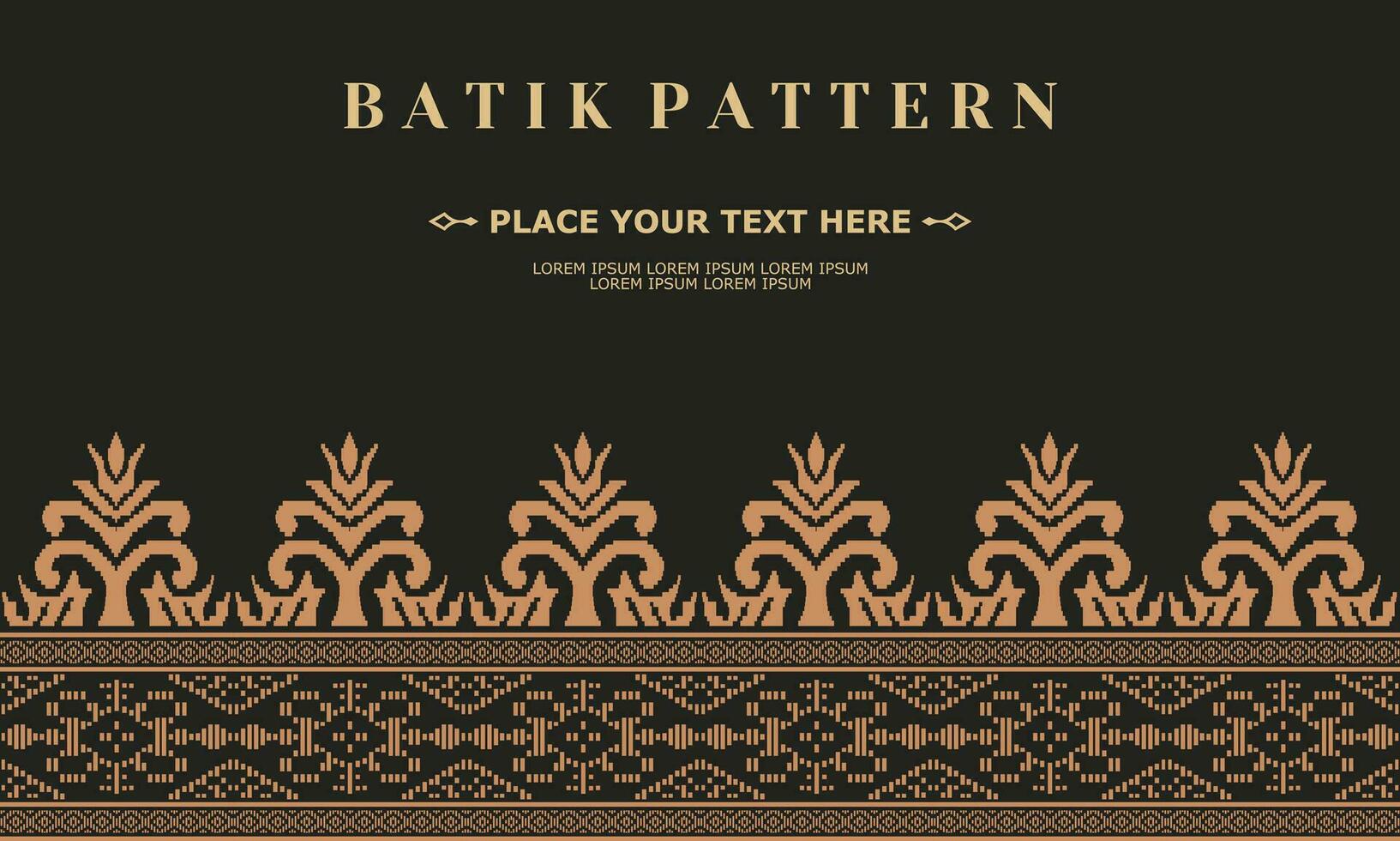 luxury and elegant vector batik pattern template vector