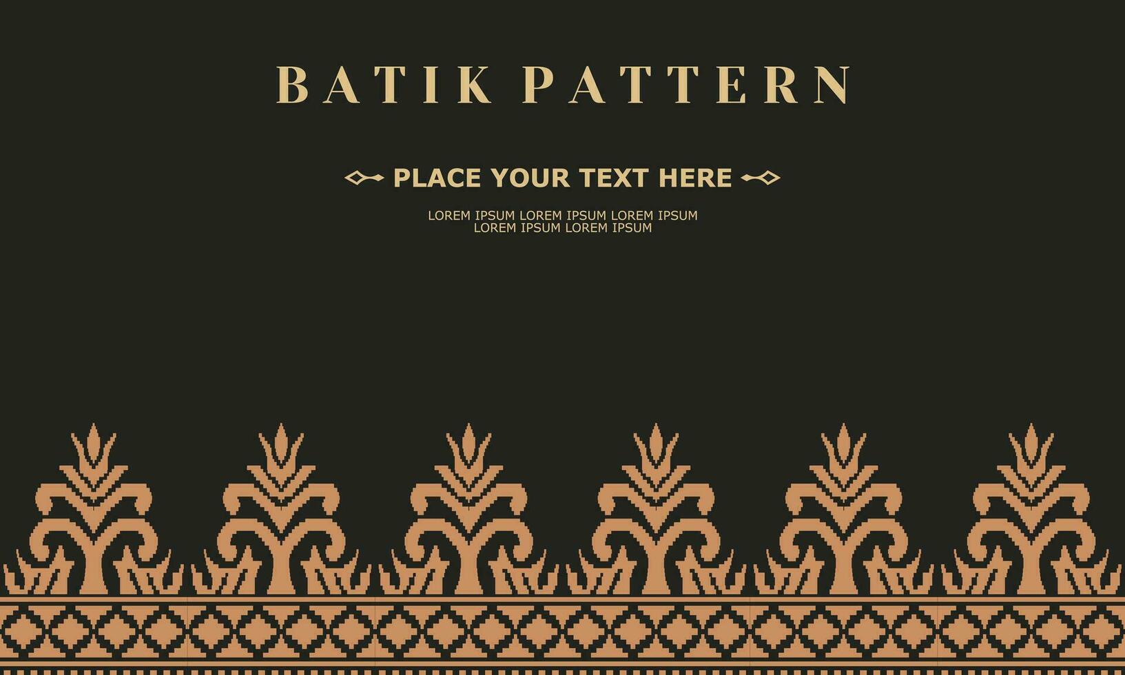 luxury and elegant vector batik pattern template vector