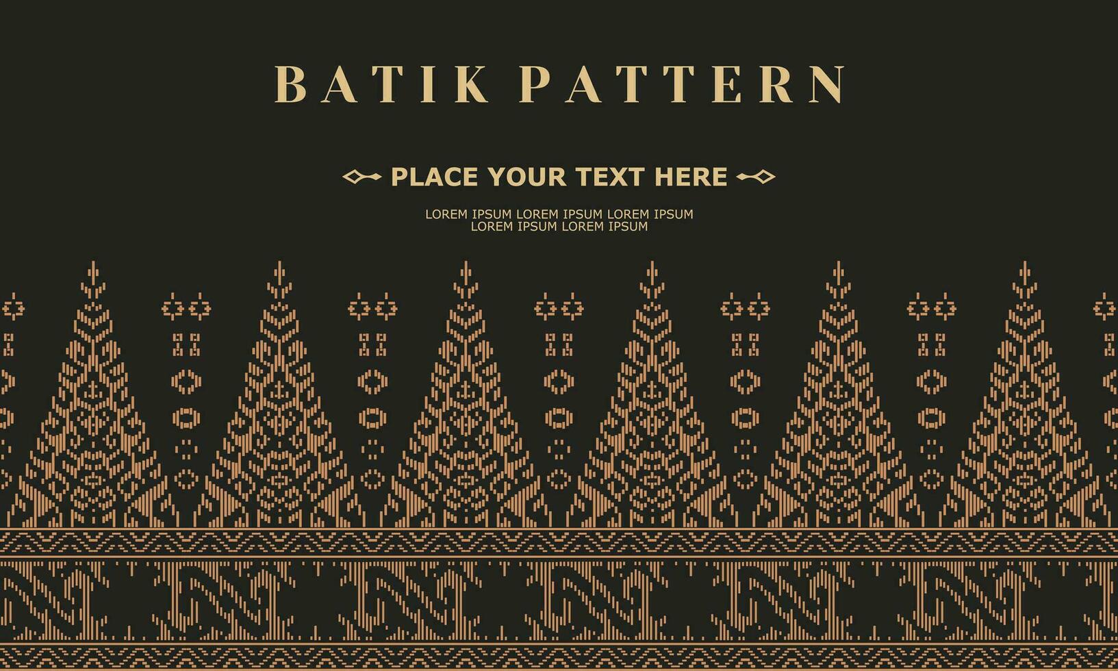 luxury and elegant vector batik pattern template vector