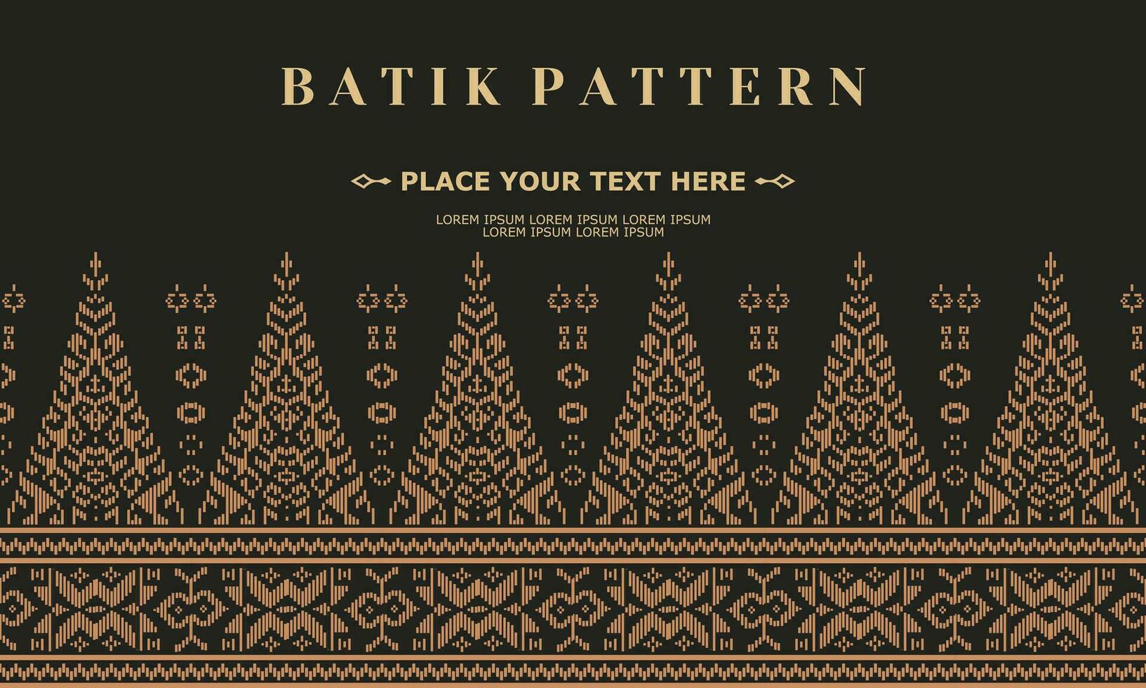 luxury and elegant vector batik pattern template vector