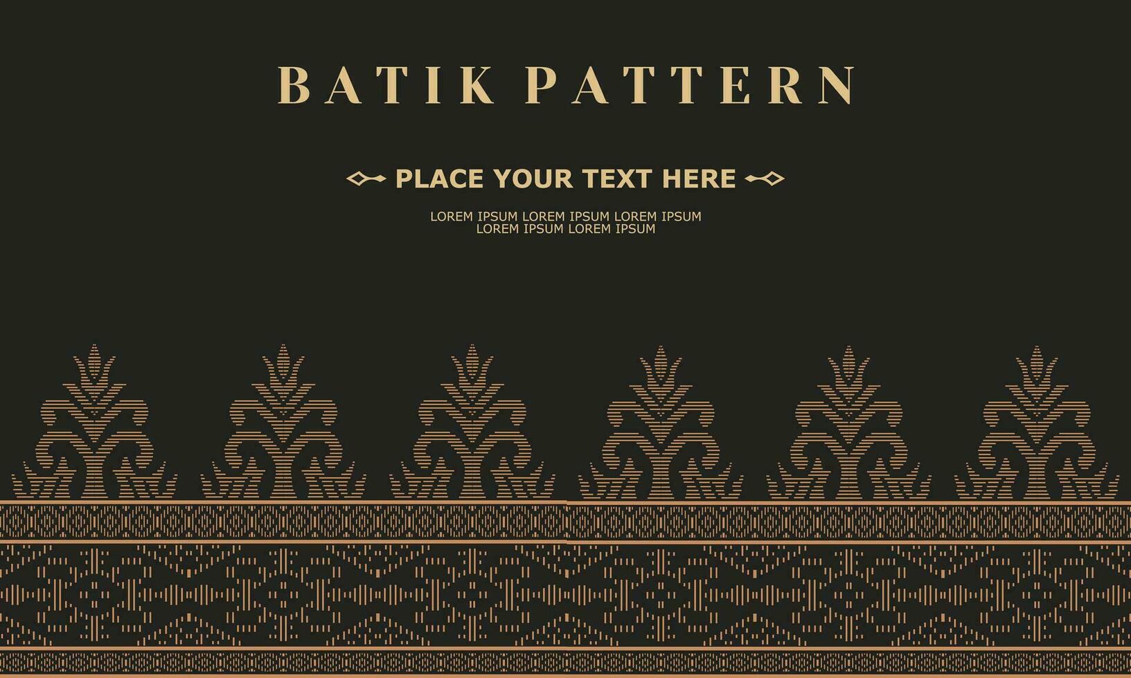 luxury and elegant vector batik pattern template vector