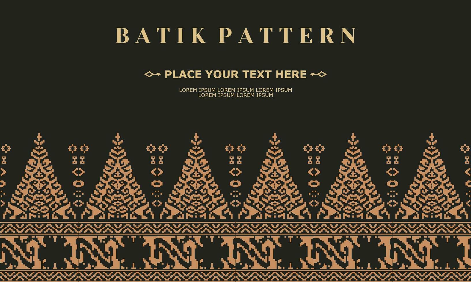 luxury and elegant vector batik pattern template vector